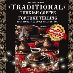 Prédire la bonne aventure au café turc | Traditionnelle |indépendante personnalisée| Le même jour| Très détaillé| Lecture d'une tasse de café turque | Lecture psychique