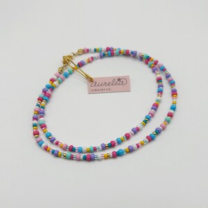 Necklace - blue multi