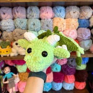 Crochet Dragon Plush | Soft Dragon Plushie | Crocheted Amigurumi | Handmade Stuffed Animal |
