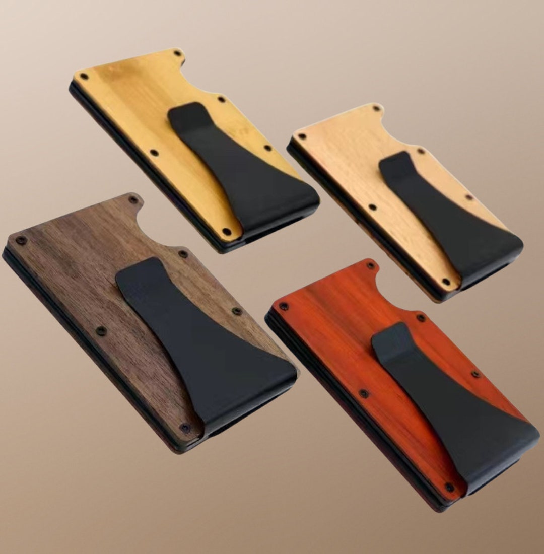 Men's Slim Personalized RFID Wallet Etsy