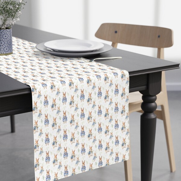 Bunny Rabbit Table Runner Spring Easter