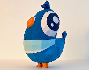 Bobby the pigeon template 3D papercraft PDF DIY - Pigeon - Cute DIY bird animal