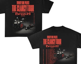 Twenty One Pilots T-Shirt, Breach Tour 2025 Unisex Graphic T-Shirt