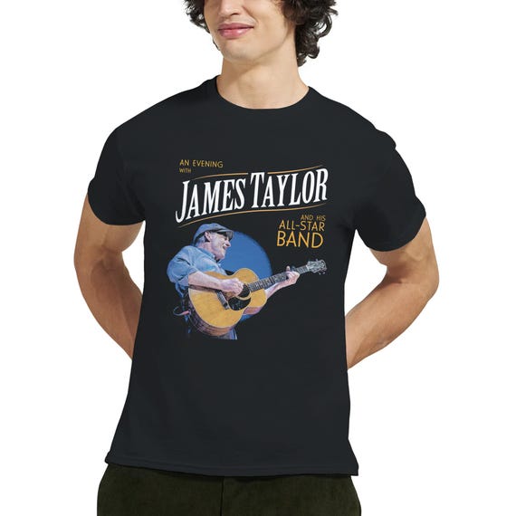 James Taylor コンサートTシャツ Singer James Taylor 2025 Shirt Concert Fan S-5XL UR923 | eBay