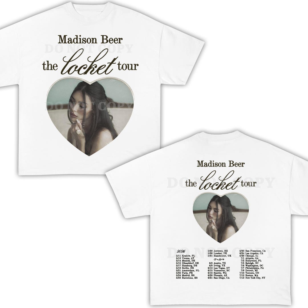 Madison Beer Locket Tour T-shirt, 2 Sided Tee - Etsy