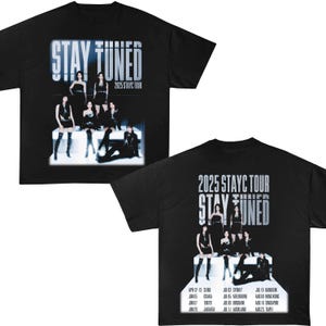 Stayc Stay Tuned 2025 ツアー Tシャツ、Stayc グッズ