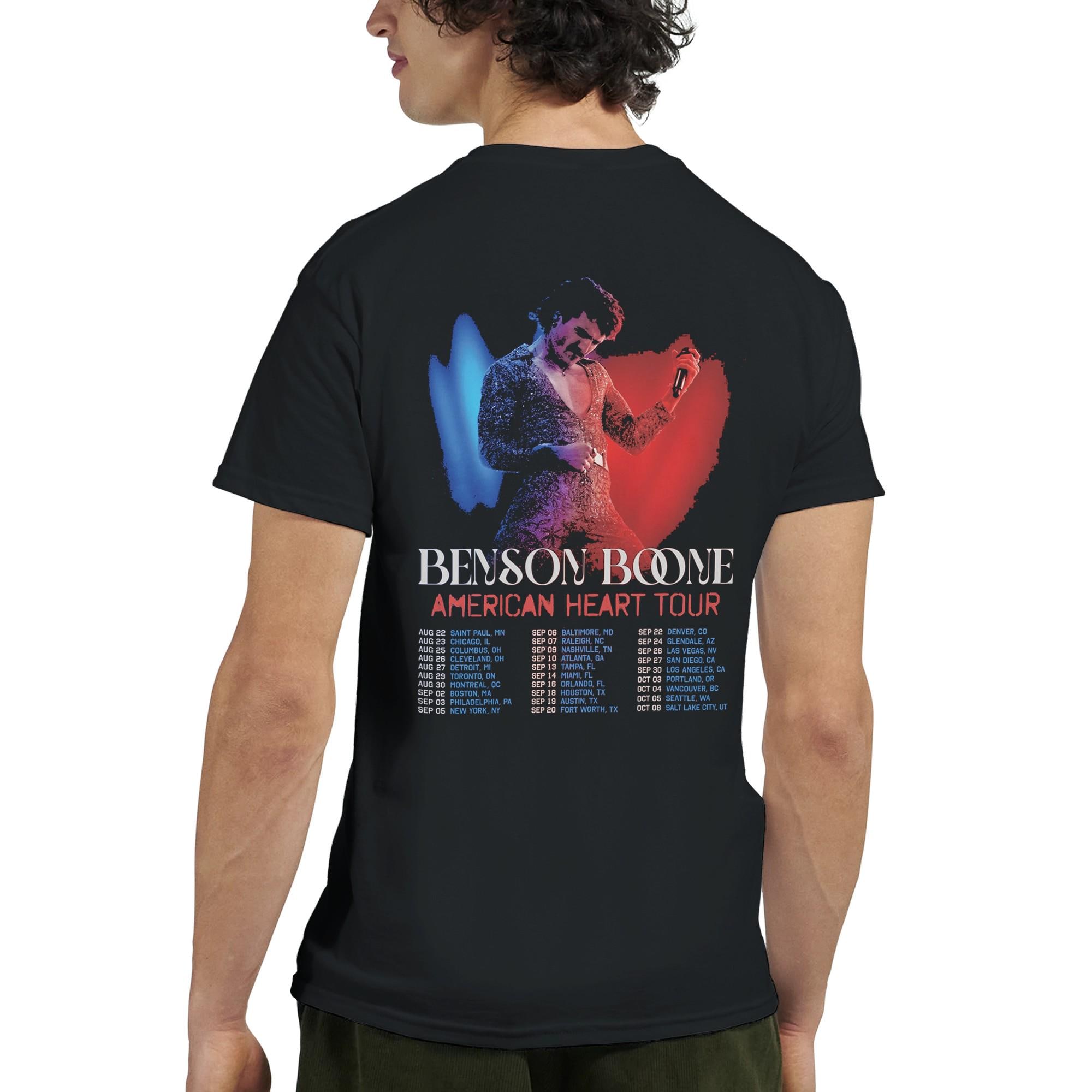 Benson Boone American Heart Tour Shirt,benson Boone Tshirt