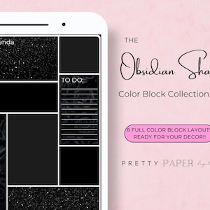 The Obsidian Shadows Block Inserts | Digital Stickers | Planner Stickers | Digital Planner Sticker Pack | Goodnotes Stickers | PNG