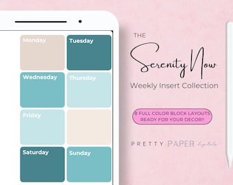Adesivos para Planejador Semanal Serenity Now | Download Digital