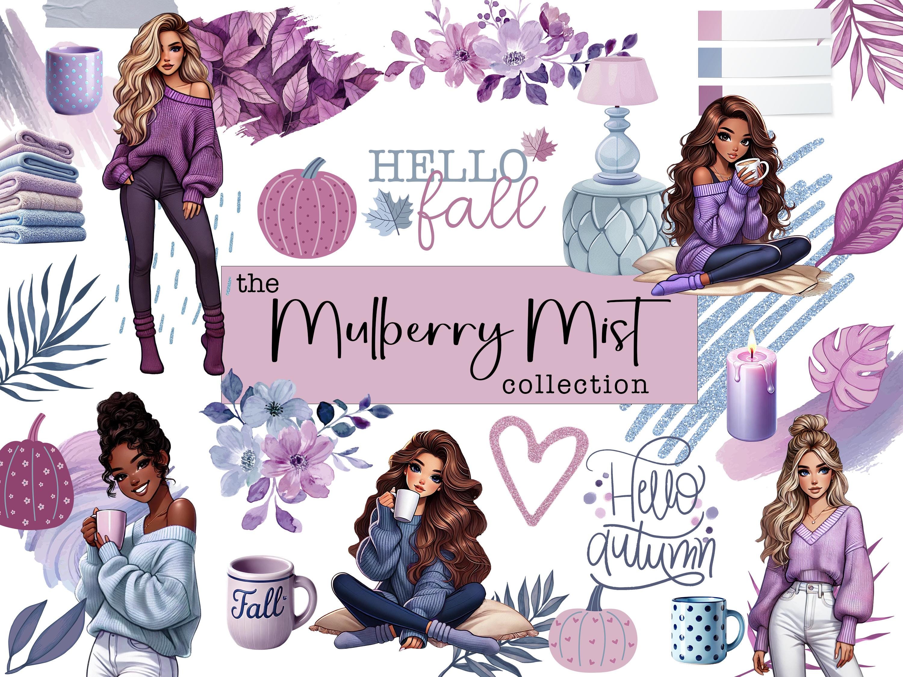 The Mulberry Mist Collection | Digital Stickers | Planner Stickers | Digital Planner Sticker Pack | Goodnotes Stickers | PNG Stickers