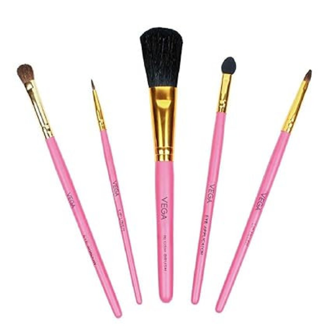 Vega Set of 5 Cosmetic Brushes 1 Set, for Eyeshadow, for Blush Etsy
