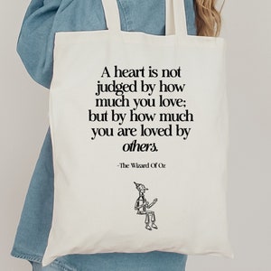 Wizard Of Oz Cotton Canvas Tote Bag, Wizard Of Oz Gifts, The Wizard Of Oz, Inspirational Gifts For Her, Nurse Tote Bag, Push Present