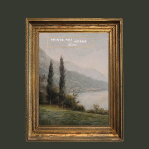 Lake Como Vintage Art Print: Italian Landscape Oil Painting (Digital Download) image 9
