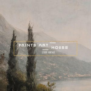 Lake Como Vintage Art Print: Italian Landscape Oil Painting (Digital Download) image 8