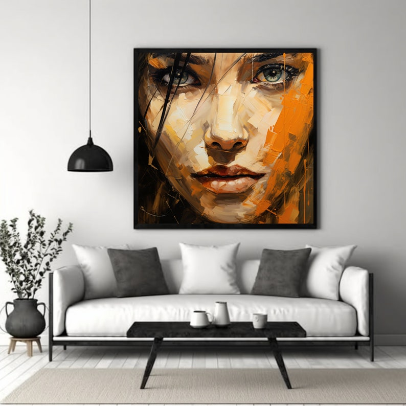 Digital Painting Portrait Wall Art Printable Art Digital Download I