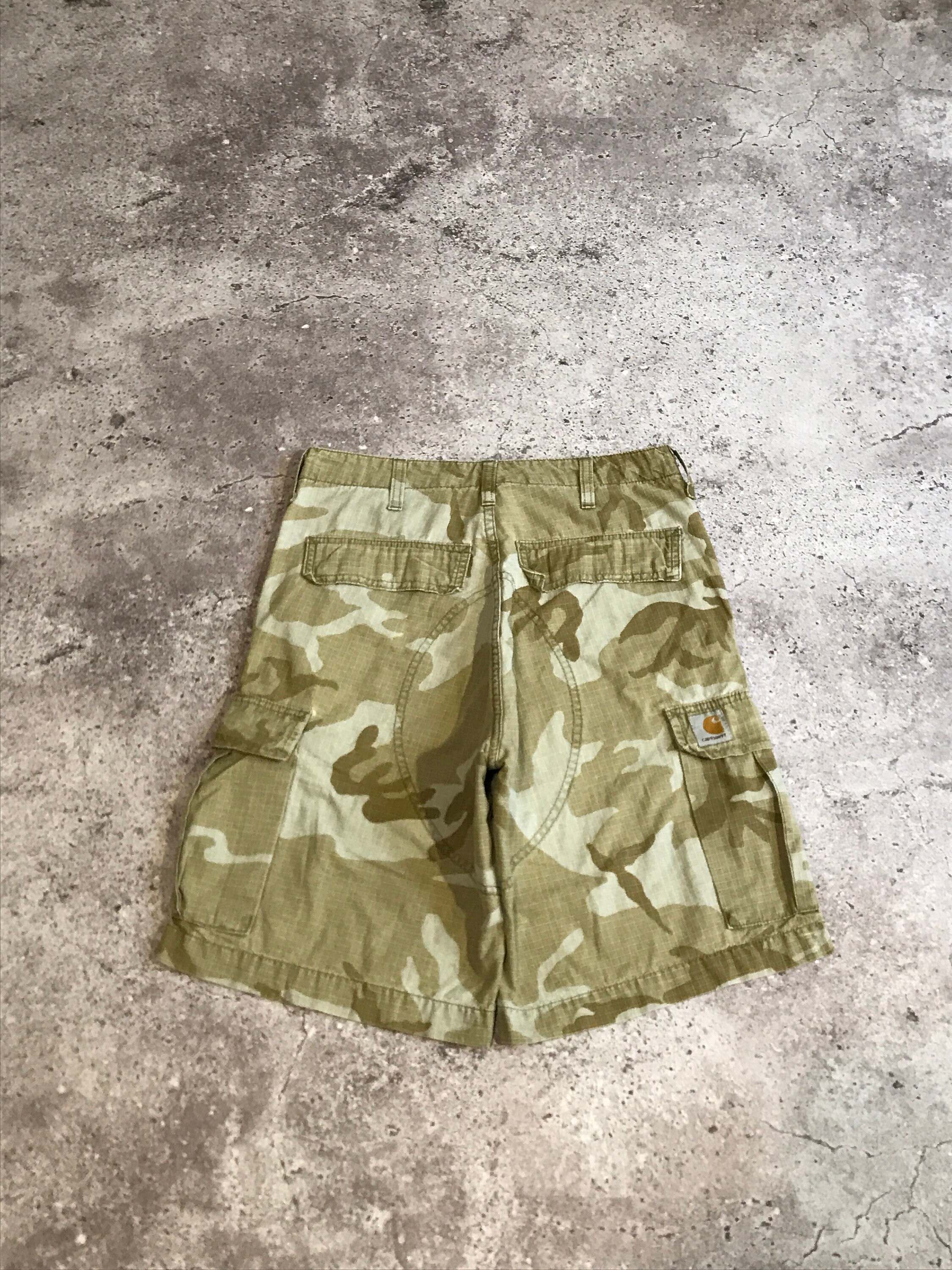 パンツ 90s oldstussy camo buggy shorts USED】90's Bootleg STUSSY Camo Cargo Shorts | K
