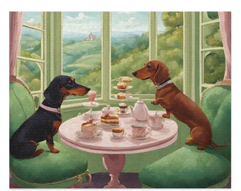 Puzzle with Dogs (120, 252, 500-Piece) Dog Jigsaw Puzzle, Chipboard Dog Funny Puzzle, Dog Lover Gift, Valentine Dog Gift,  Dog Puzzle Gift