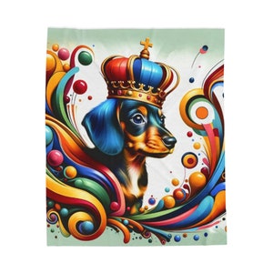 Weiner Hundedecke Geschenk für Hundemama, Dackel Hundedecke, Hunde Geschenk, Weiche Hundedecke, Geschenk für Doxie-Liebhaber, Dackel Geschenk, Kinderdecke