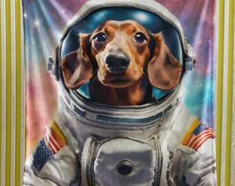 Weiner Dog Blanket Gift for Dog Mom, Dachshund Dog Blanket, Dog Gift, Soft Dog Blanket, Gift for Doxie Lover, Dachshund Gift, Kids Blanket