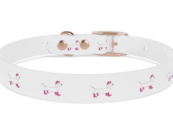 Collar de perro Wiener, niño collar de perro, niña collar de perro, patrón de collar de perro, collar de perro Dachshund, collar de perro tribal, collar de perro patrón