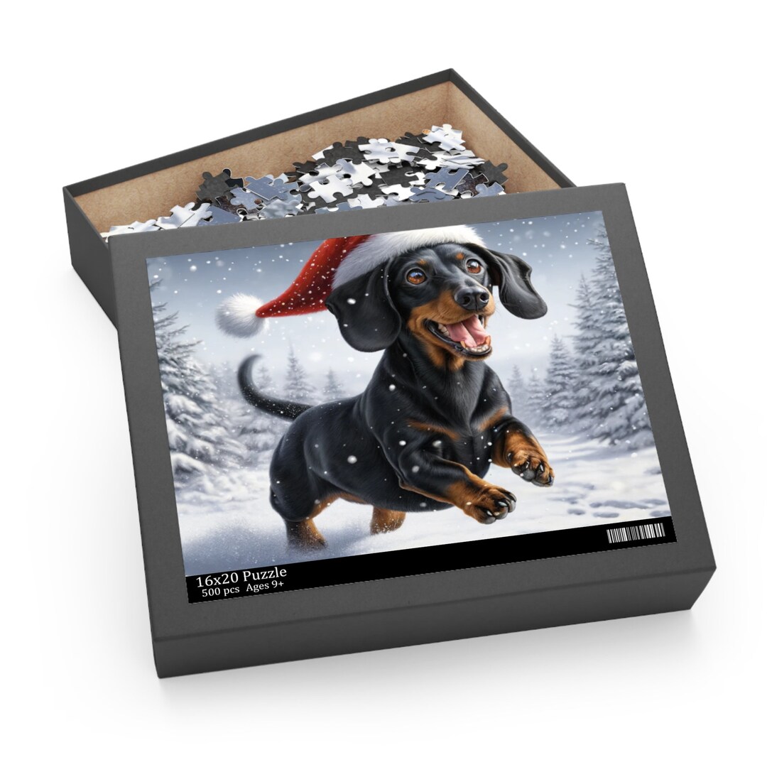 Dachshund Puzzle (120, 252, 500-piece) Dog Jigsaw Puzzle, Chipboard Dog ...