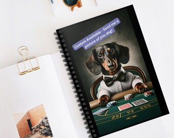 Personalized Spiral Notebook, Dog Personalized Journal, Custom Dog Journal Notebooks, Personalized Dog Gifts, Dog Notebook, Dog Notebook