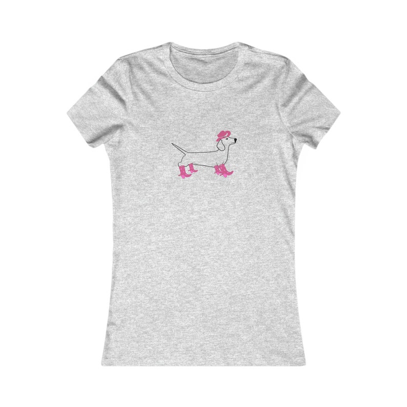 Cowgirl teckel T-shirt, erg gezellig t-shirt schattig shirt teckel hondenshirt voor cowgirl shirt schattig zuidelijk shirt hondenliefhebbers, cadeau voor haar afbeelding 4