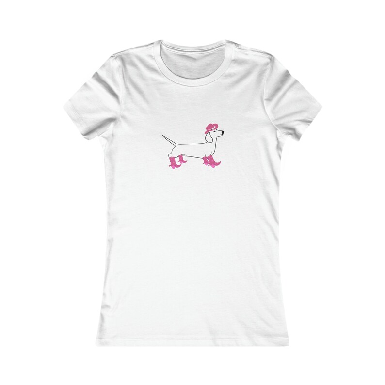 Cowgirl teckel T-shirt, erg gezellig t-shirt schattig shirt teckel hondenshirt voor cowgirl shirt schattig zuidelijk shirt hondenliefhebbers, cadeau voor haar afbeelding 2