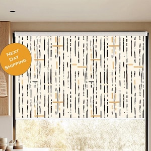 Bohemian Printed Roller Blind: Natural Window Shade