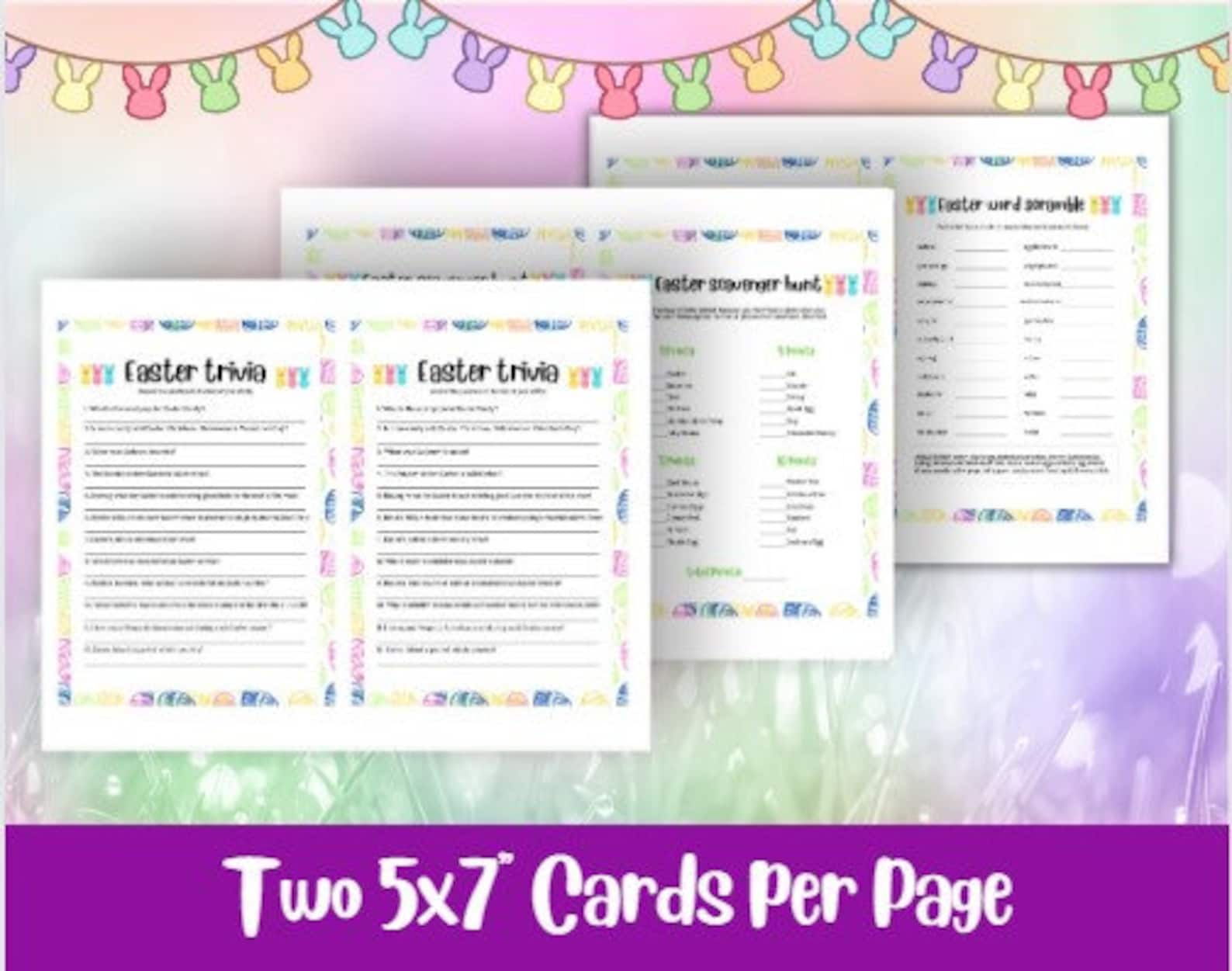 Easter Family Game Bundle | Printable Party Game | Easter Activity for ...