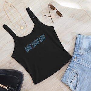 Women’s Grit Don&#39;t Quit Micro-rib Tank Top, Detroit Football Tank, Lions Football Tank, Detroit Grit