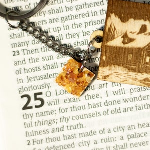 Laser Engraved Christian Keychain With KJV Bible Scripture Joshua 24:15 ..but as for me and my house, we will serve the Lord image 10