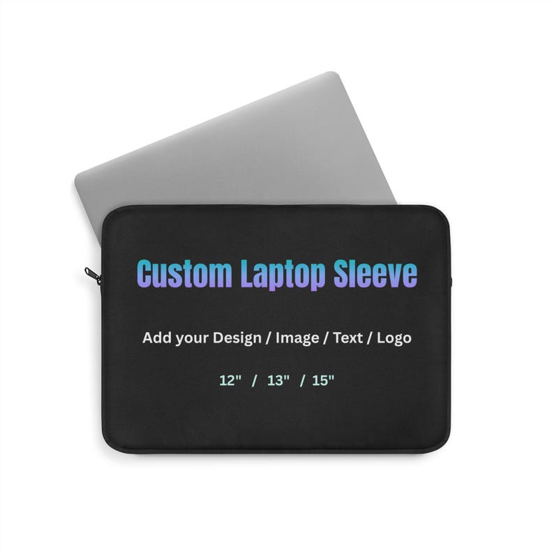 Custom Design Laptop Sleeve, Personalized Photo Logo Print for 12" 13" 15" MacBook, Soft Lightweight Bag, iPad Tablet Laptop Protection Case 13"