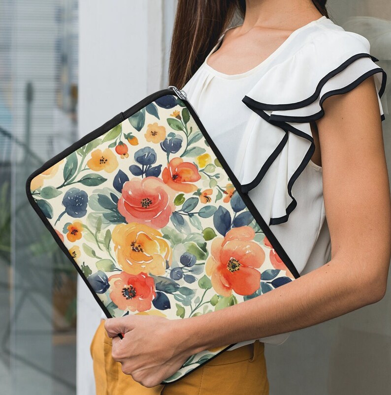 Fresh Floral Laptop Sleeve
