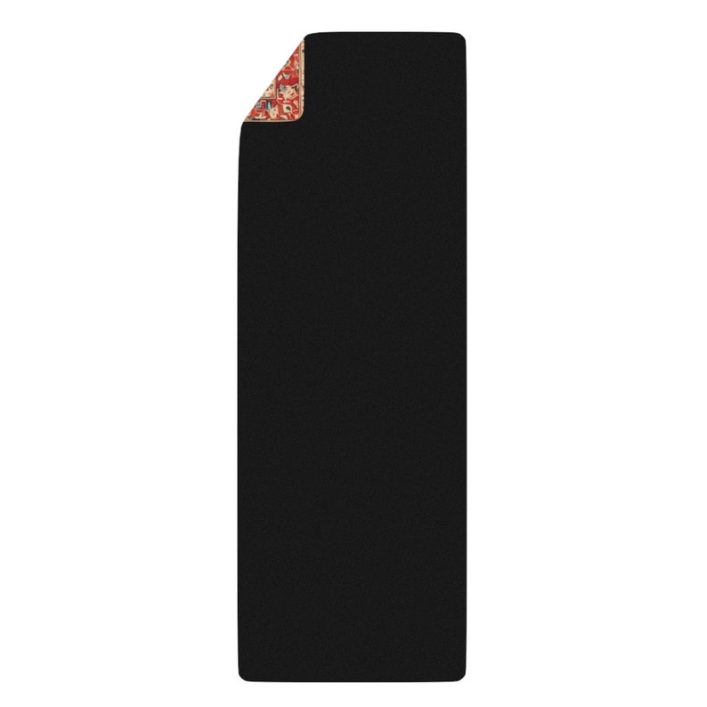 Yoga Mat: Retro Persian Rug Design, Vintage Look, Natural Rubber Fitness Mat, Cute Meditation Anti-Slip Exercise Mat, Workout Mats Gift image 10