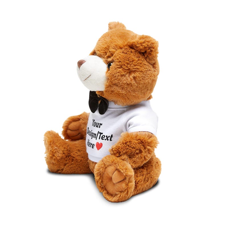 Custom Plushie Teddy Bear, Personalized Photo Stuffed Animal, Custom ...