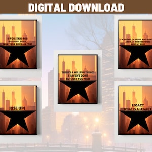 Alexander Hamilton quotes from Hamilton the musical Broadway Musical theatre lyrical posters