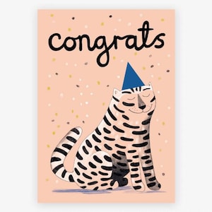 Postkarte PARTY CAT