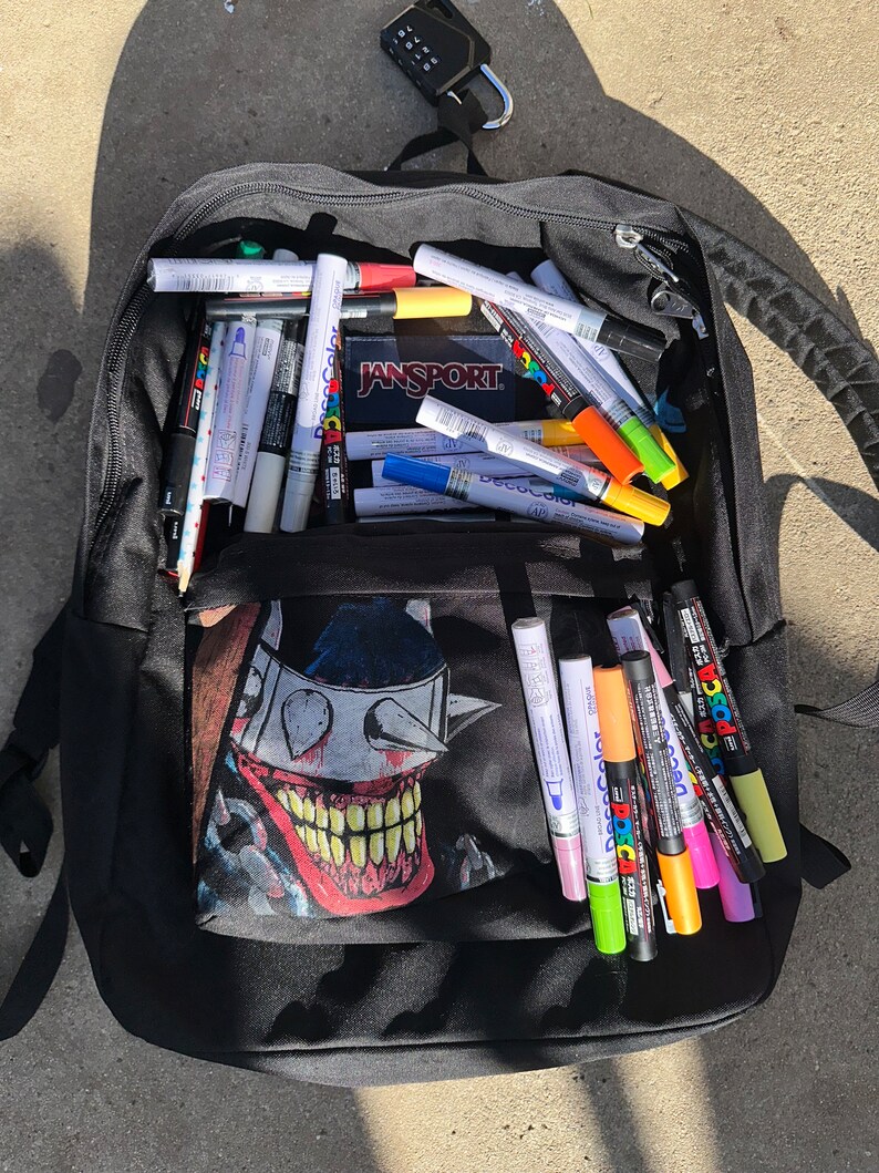 Custom Jansport Backpack Art With Custom Character, Back to School Gift