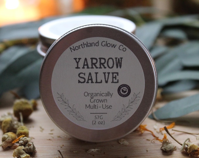 Yarrow Salve, Herbal Skin Balm, Botanical Skincare, Minnesota Made