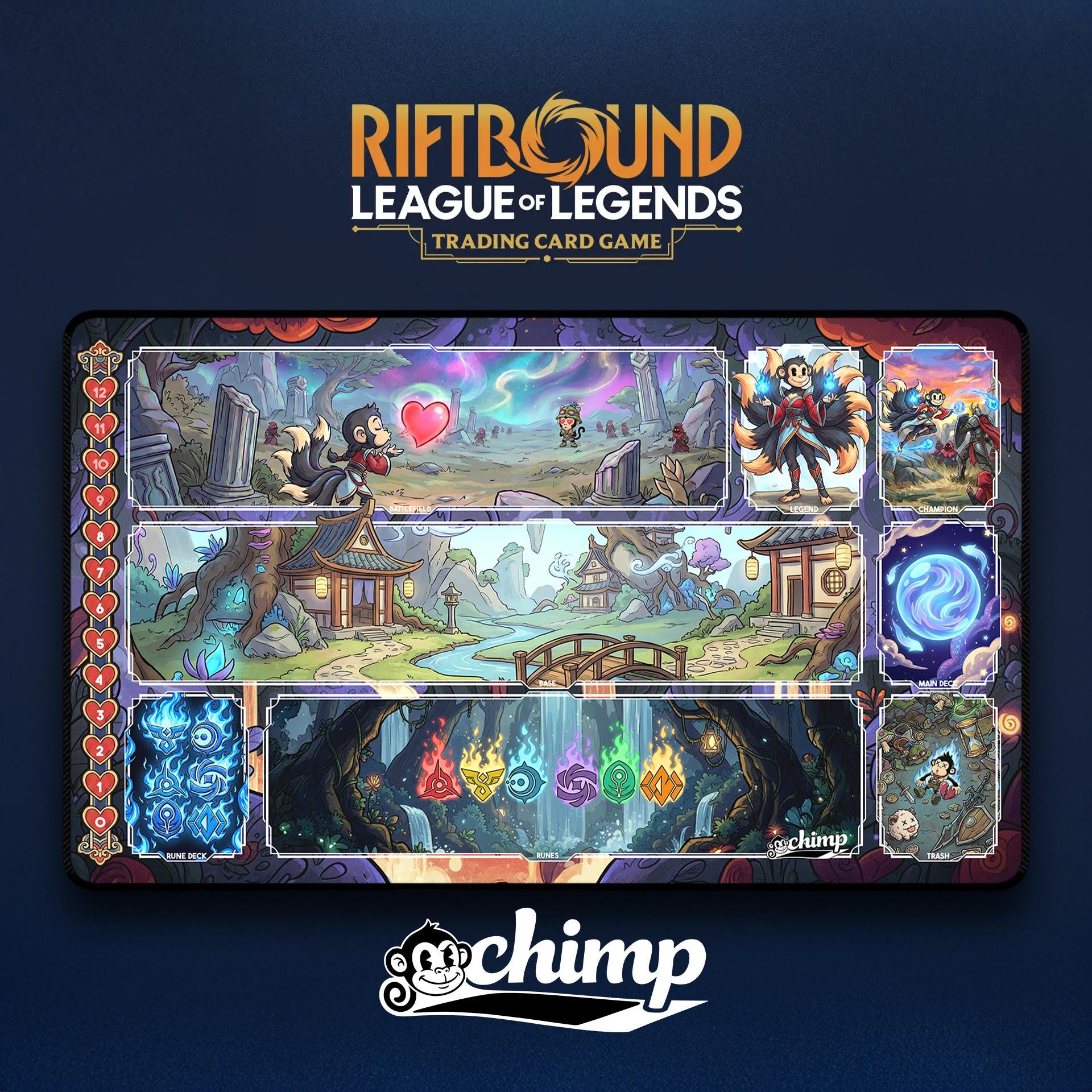 Chimped Ahri Riftbound Playmat - Etsy