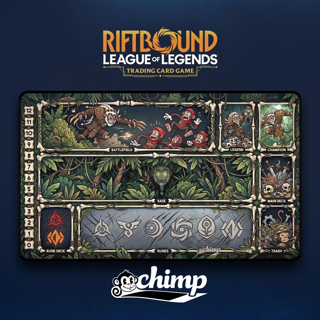 Rengar Chimped Riftbound Playmat - Etsy