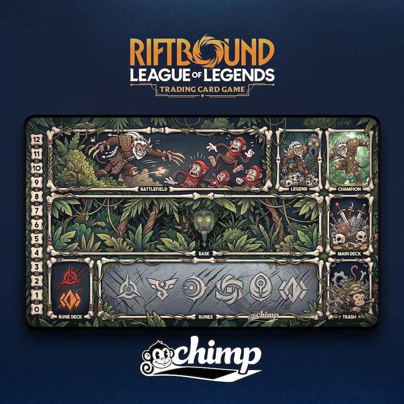 Rengar Chimped Riftbound Playmat - Etsy