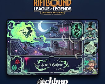 Chimped Akali Riftbound Playmat