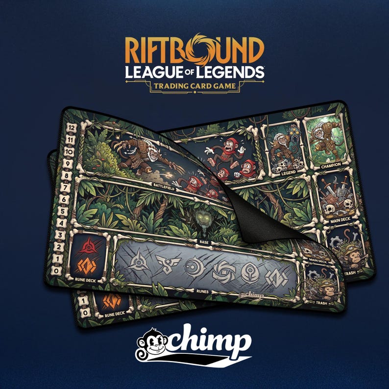 Rengar Chimped Riftbound Playmat - Etsy