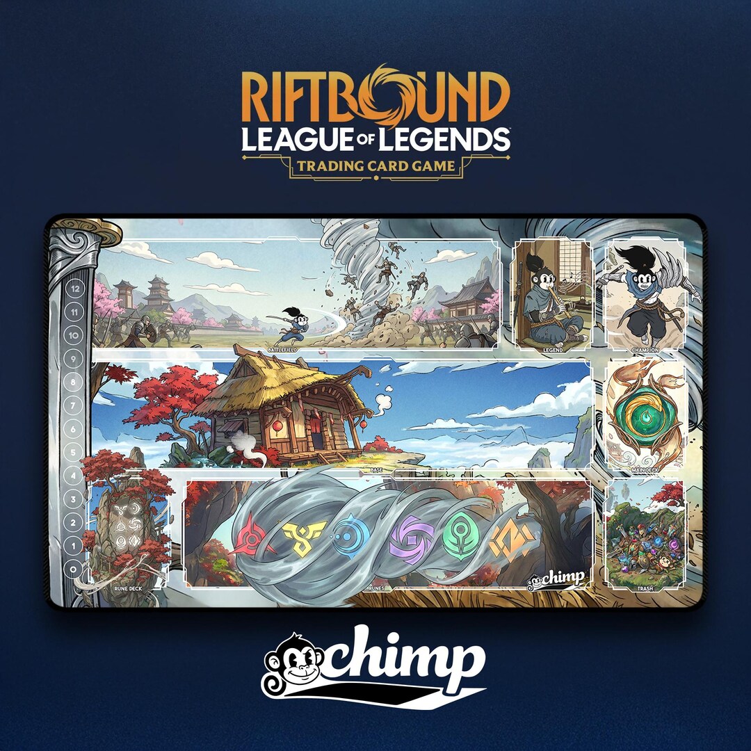 Chimped Yasuo Riftbound Playmat - Etsy