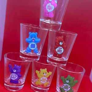 Swear Bears shot glass set