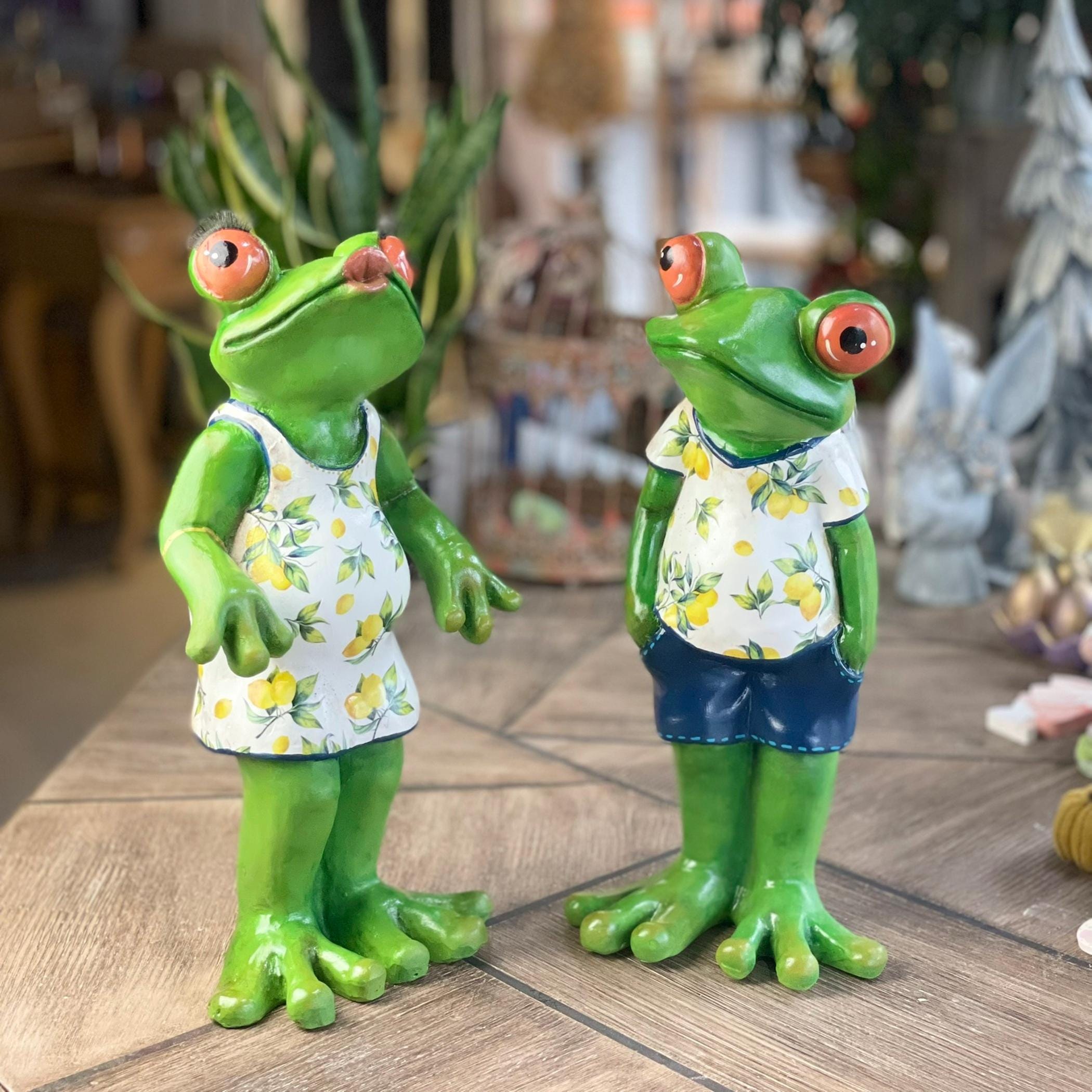 Keramik-Frosch-Statue Von Topadorn – Sitzender Frosch In Yoga-Haltung, Für Garten, Büro Oder Drinnen