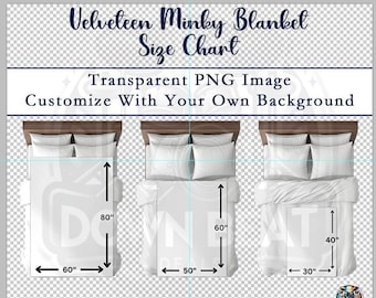 Velveteen Blanket Mockup Size Chart Throw Blanket Size Chart Blanket Size Chart Blanket on Bed Size Chart Plush Blanket Mockup Size Guide Etsy