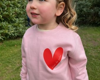 welsh 'dilyn dy galon' follow your heart children matching with adult jumpers